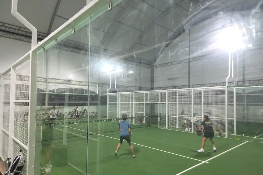Evening match under the lights